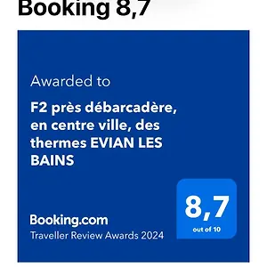 F2 Près Débarcadère, En Centre Ville, Des Thermes Les Bains Appartement Évian-les-Bains